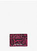 Petit porte-cartes Jet Set en cuir gaufré à motif de serpent image number 0