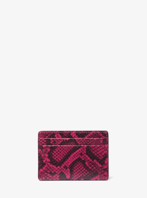 Jet Set Small Snake Embossed Card Case image number 2