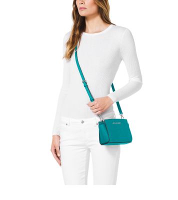 Michael Michael Kors Selma Colorblock Mini Messenger Black White