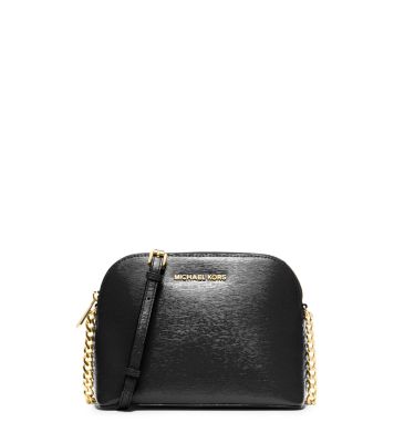 michael kors black dome crossbody