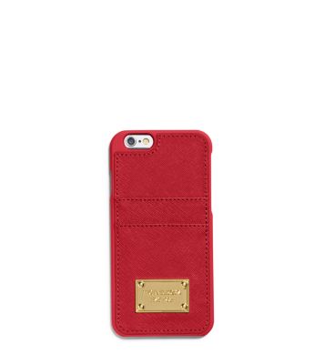 Saffiano Leather Pocket Smartphone Case for iPhone 6 Michael Kors