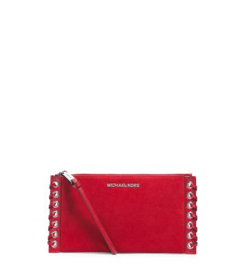 michael kors red clutch