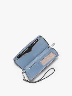 Large Saffiano Leather Smartphone Wristlet
