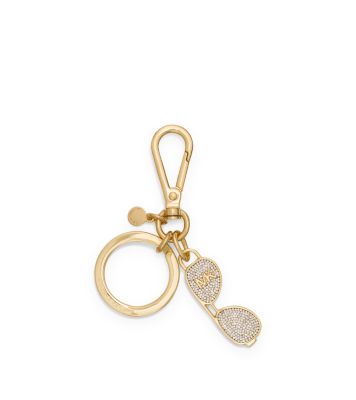 Pavé Gold-Tone Aviator Key Chain | Michael Kors