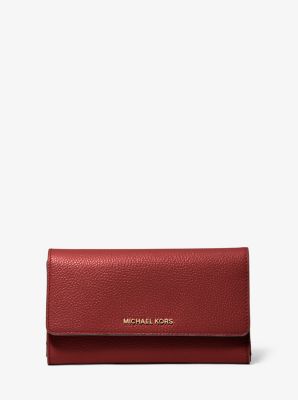 michael kors trifold leather wallet