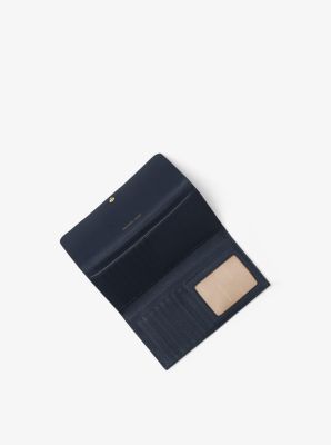 折りたたみ財布 Michael Kors Logo 34S2SNME6L 001 BLACK leather tri-fold bi-f Michael Kors Greenwich Leather Envelope Trifold Wallet - Macy's