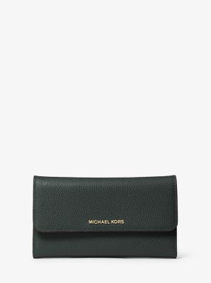 michael kors wallet black and silver