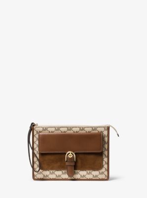 michael kors medium logo wristlet