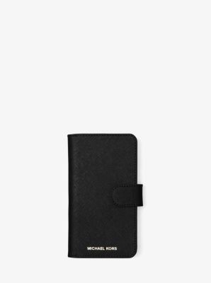 Saffiano Leather Folio Phone Case for 