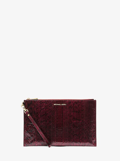 Extra-Large Snakeskin Clutch - MULBERRY - 32H7GFDC4L
