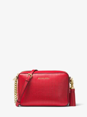 michael kors ginny leather crossbody