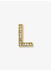 Épinglette alphabet dorée à pavé image number 0