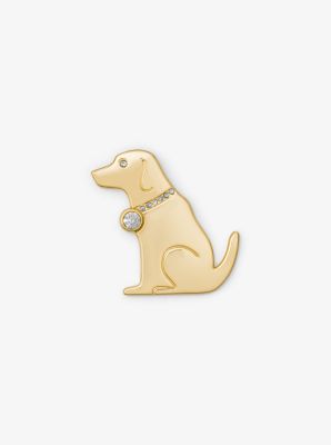 Gold Tone Dog Pin Michael Kors