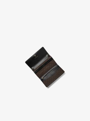 Large Logo and Leather Convertible Chain Wallet Michael Kors
