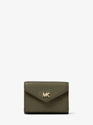 mk small leather envelope wallet