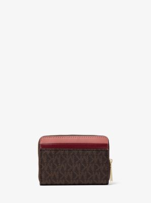 Michael kors small online logo and leather wallet