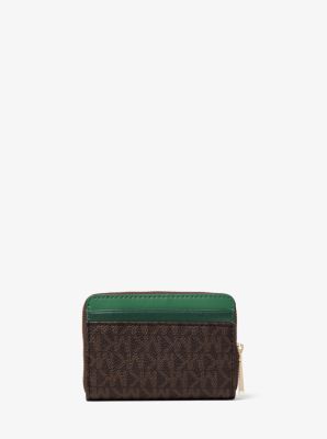 Small Logo and Two-Tone Leather Wallet
