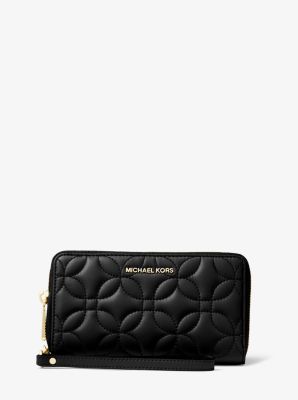 Large Quilted Leather Smartphone Wristlet | Michael Kors