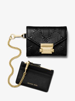 Whitney Small Deco Quilted Leather Chain Wallet image number 1