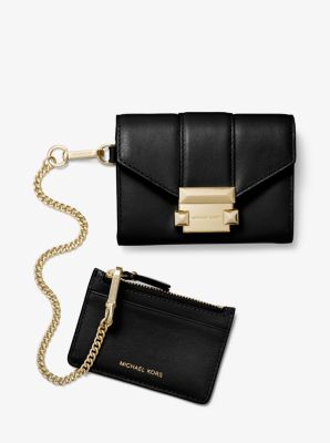 Whitney Small Leather Chain Wallet 