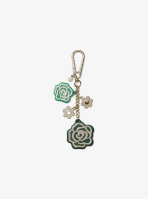 Leather Rose Key Chain