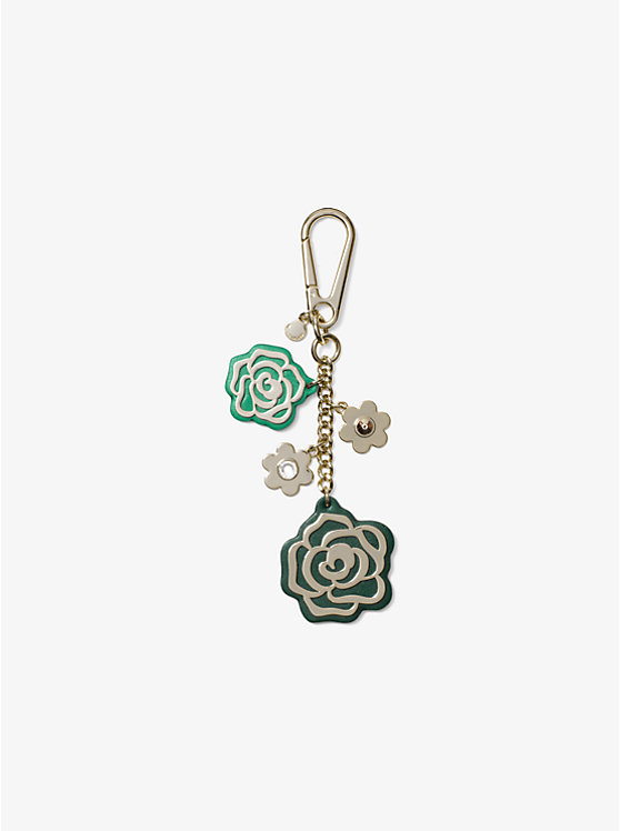 Porte-clés en cuir en forme de roses image number 0