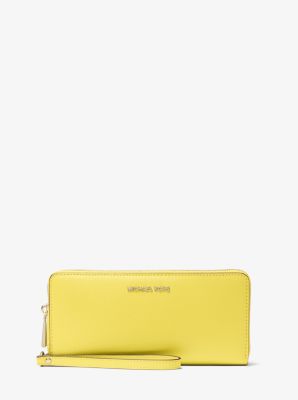 michael kors crossgrain leather continental wristlet