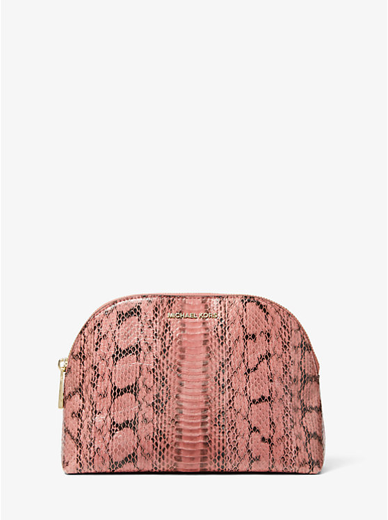 Large Snakeskin Travel Pouch image number 0