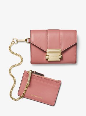 Michael kors whitney small leather chain wallet new arrivals