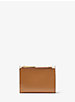 Portefeuille enveloppe de taille moyenne en cuir et à logo image number 2