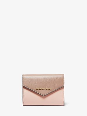 Medium Color Block Crossgrain Leather Envelope Wallet Michael Kors