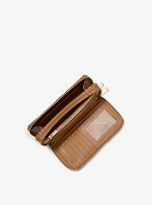 Large Logo and Leather Wristlet