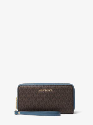 michael kors large logo wristlet