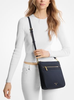 Jet Set Large Nylon Gabardine Messenger Bag | Michael Kors