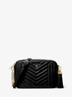 michael kors camera bag black