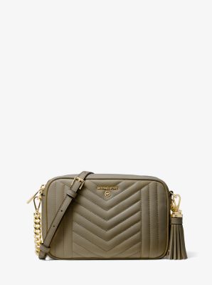 michael kors camera bag green