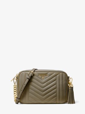 michael kors camera bag green