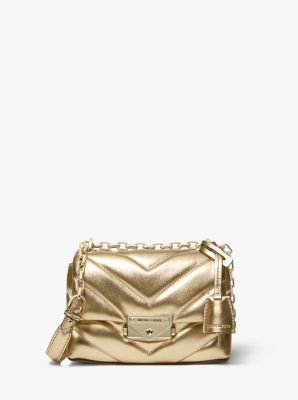 Cece Extra-Small Quilted Metallic Leather Crossbody Bag image number 0