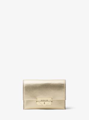 Cece Small Metallic Leather Wallet Michael Kors Canada