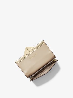 Cece small metallic cheap leather wallet