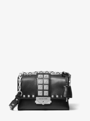 michael kors black bag with studs