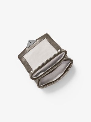 Cece Extra-Small Quilted Metallic Leather Crossbody Bag