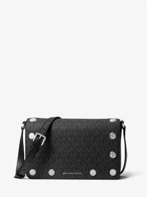 Holly Medium Embellished Logo Crossbody Bag | Michael Kors