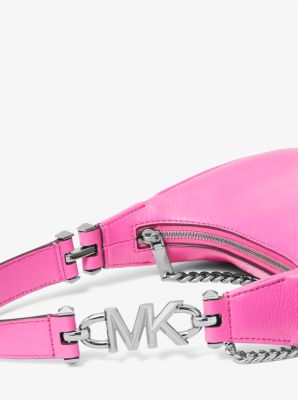 Bolso de hombro Piper peque&ntilde;o de piel granulada in CEREZA | Michael Kors