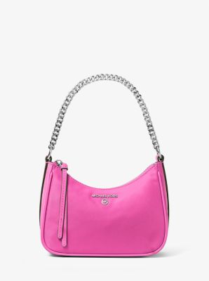 Michael Kors Small Jet Set Charm Chain Pochette In Cerise