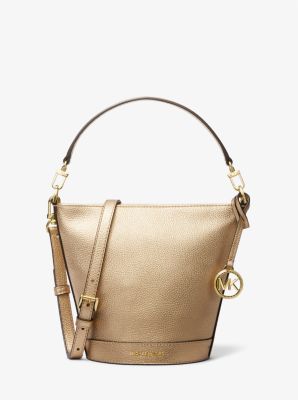 Michaelkors Townsend Small Metallic Leather Crossbody Bag