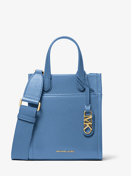 Michaelkors Gigi Extra-Small Pebbled Leather Crossbody Bag,FRENCH BLUE