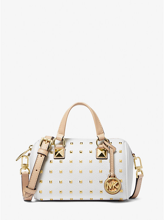 Grayson Small Studded Leather Duffel Crossbody Bag image number 0