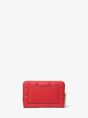 Michael kors small hot sale quilted leather wallet