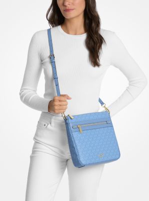 Jet Set Large Signature Logo Printed Crossbody Bag